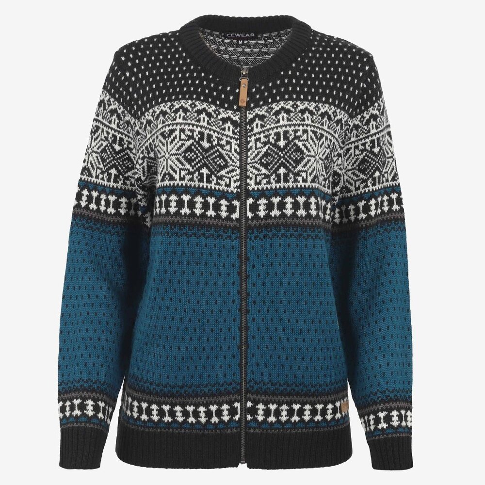 Icewear Martha Norwegian Wool Blend Cardigan Womens Nordic Icelandic Sweater
